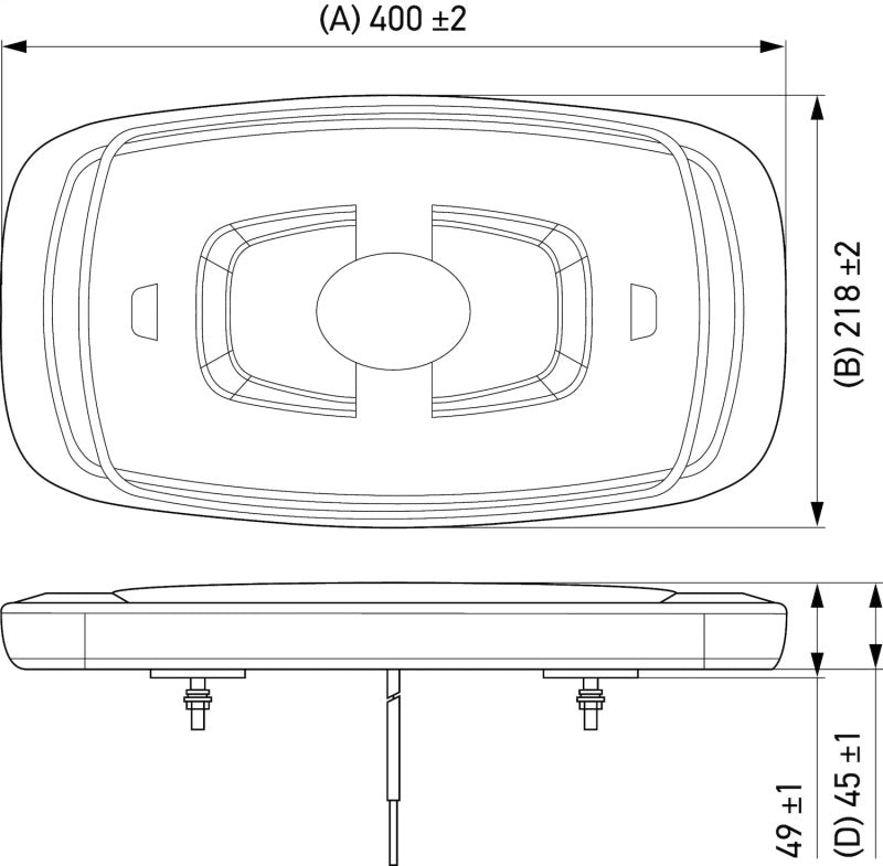 Hella L/Bar Mini 16In Led (Mv Fxd Amber)