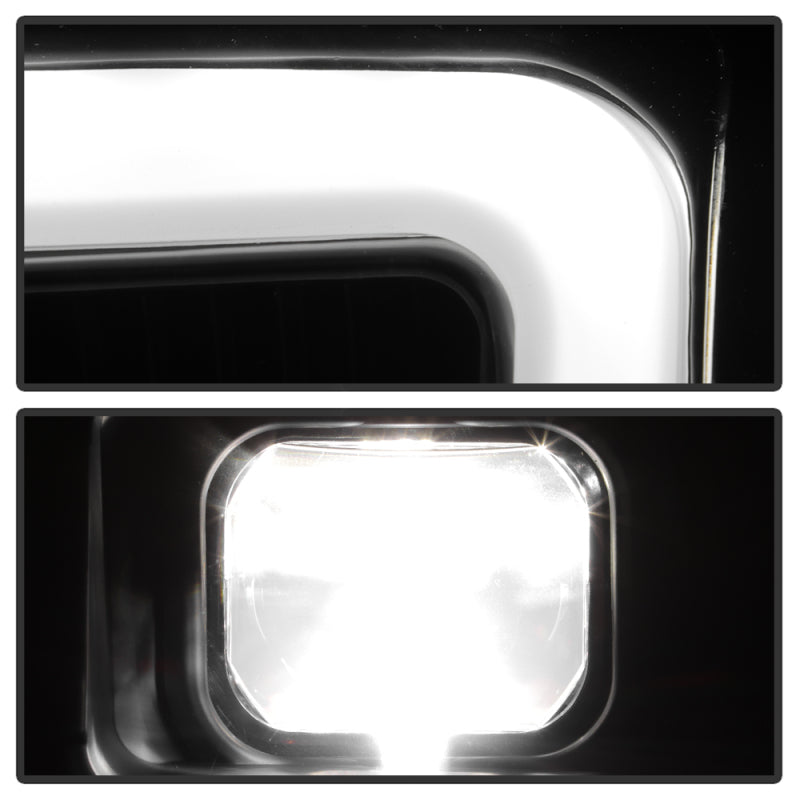 Spyder 07-14 GMC Yukon High-Power LED Headlights - Black (PRO-YD-GY07V2PL-BK)