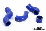 do88 Volvo 700/900 Turbo (w/o AC) Pressure Hoses Blue