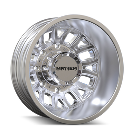Mayhem 8107D Cogent Dually 17x6.5 / 8x165.1 BP / -142mm Offset / 121.3mm Hub Polished Wheel