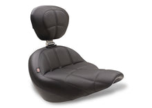 Load image into Gallery viewer, Mustang 18-21 Harley Street Bob Standard Touring Solo Seat w/Driver Backrest - Black
