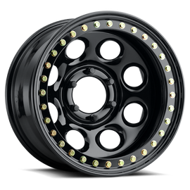 Raceline RT81 Rock 8 15x10in / N/Amm Offset / 4.25mm Bore - Gloss Black