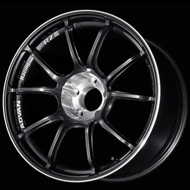 Advan RZIII 18x9.0 / +25 Offset / 5x114.3 BC / 73mm Bore / Black Gun Metallic & Diamond Cut