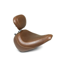 Load image into Gallery viewer, Mustang 18-21 Harley Fat Boy Wide Tripper Solo Seat w/ Driver Backrest - Brown