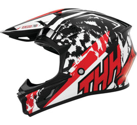 THH Helmets T710XR Renegade White/Red - Large