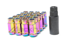 Load image into Gallery viewer, Wheel Mate Monster Open End Lug Nut Set of 20 - Chrome Neon 14x1.50