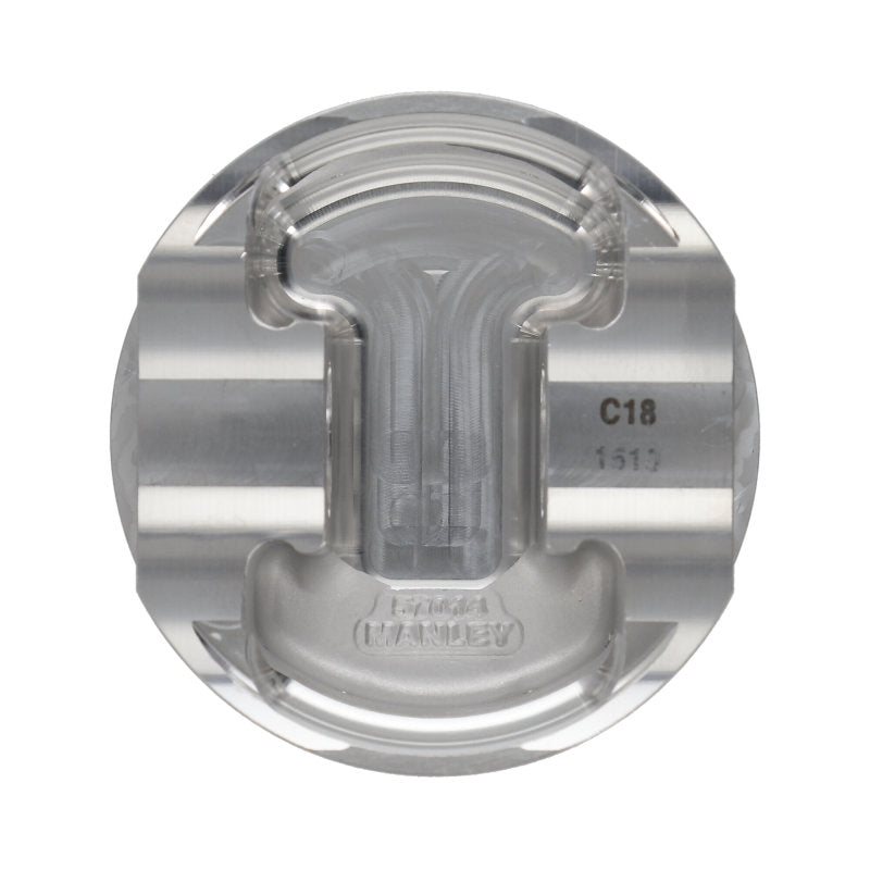 Manley Nissan GT-R 3.8L VR38DETT 99mm Bore 9.8:1 CR -2cc Dish Extreme Duty Piston Set w/ Rings