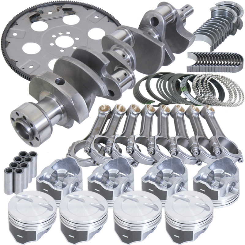 Eagle Chevy LT1350 1Pc 3.750in Crank 5.700in I-Beam 4.040in Pistons 168 Tooth FP Balanced Assembly