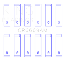 King Engine Bearings Toyota 3Vze 2958Cc (Size +1.0mm) Connecting Rod Bearing Set