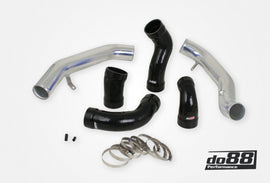 do88 Volvo S60 V60 XC60 V70 XC70 S80 3.0L T6 Pressure Pipes w/Black Hoses