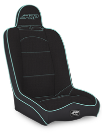 PRP Daily Driver High Back Suspension Seat- Black/Teal Tweed
