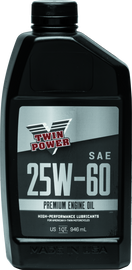Twin Power 25W60 Premium Oil - Quart
