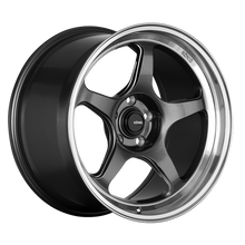 Load image into Gallery viewer, Konig Hyperspec 15x8 4x100 ET35 Anthracite Metallic Wheel w/ Mirror Machined Lip (Knurled Bead)