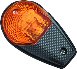 BikeMaster Universal Flush Mount Marker Light Carbon/Amber