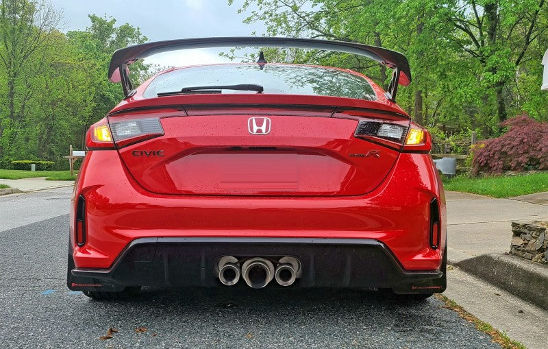 Rally Armor 23-24 Honda Civic Type R Black Mud Flap Red Logo