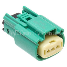Load image into Gallery viewer, NAMZ 2007 VROD CAW/CD/CDX Main Harness Molex MX-150 3-Pos Male Connector - Green (HD 72540-07GN)