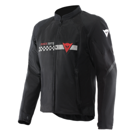 Dainese Herosphere Air Tex Jacket Black/White Stripes/Red Size - 44