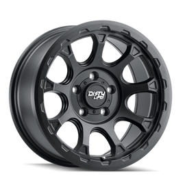 Dirty Life 9307 Drifter 17x8.5/5x127 BP/-6mm Offset/78.1mm Hub Matte Black Wheel - Beadlock