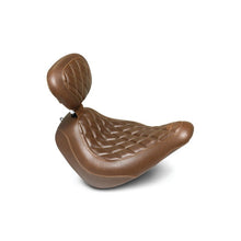 Load image into Gallery viewer, Mustang 18-21 Harley Low Rider, Sport Glide Wide Tripper Solo Seat w/Driver Backrest Diamond - Brown