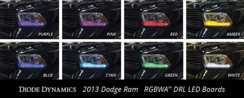 Diode Dynamics Ram RGBWA DRL LED Boards 13-16 Dodge
