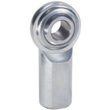 QA1 C Series 2-Pc Rod End - Female/Left Hand - .25in Bore x 1/4-28 - Carbon Steel w/PTFE