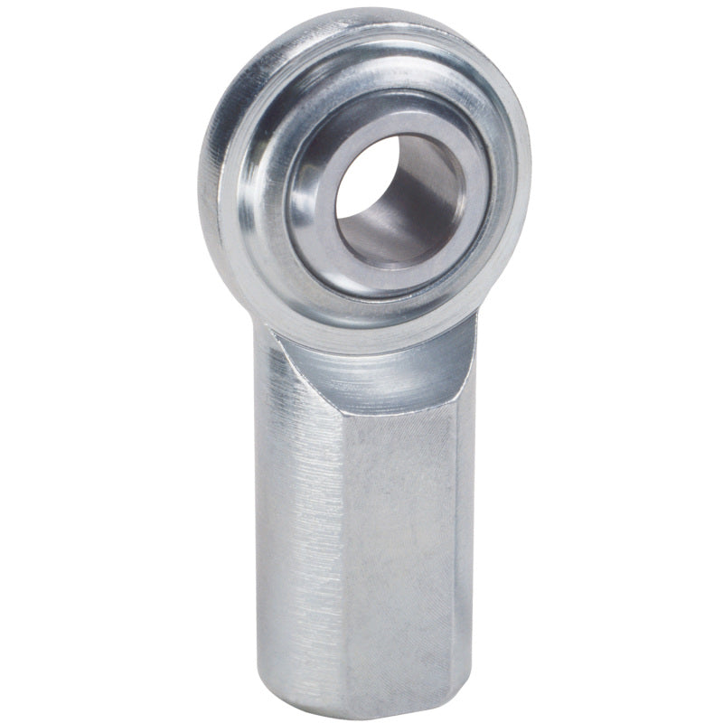 QA1 C Series 2-Pc Rod End - Female/Left Hand - .3125in Bore x 5/16-24 - Carbon Steel w/PTFE