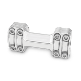 Burly Brand Reaper Riser Clamp 1-1/2in Tall for 1in Bar, One Piece - Chrome
