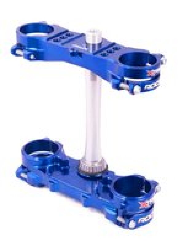 XTrig 06+ Yamaha YZ 250 ROCS Tech Triple Clamp 25 mm. Offset M12 - Blue