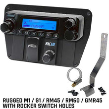 Load image into Gallery viewer, Rugged Radios Can-Am Commander Intercom/Radio Mount M1/G1/RM45/RM60/GMR45 w/Switch Holes