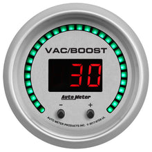 Load image into Gallery viewer, Autometer 52.4mm Silver Switchable 0-1600 PSI/0-110 BAR Vacuum/Boost Ultra-Lite Elite Digital Gauge