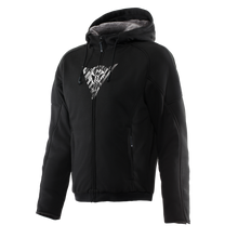 Load image into Gallery viewer, Dainese Bovisa Safety Hoodie Full Zip Black/White Size - 50