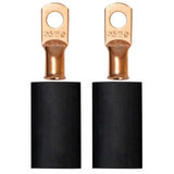 Moroso 5/16in Dia Stud 4 GA Wire Crimp/Solder Battery Cable Terminal Kit (2 Pack)