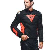 Load image into Gallery viewer, Dainese Energyca Air Tex Jacket Black/Fluorescent-Red Size - 50