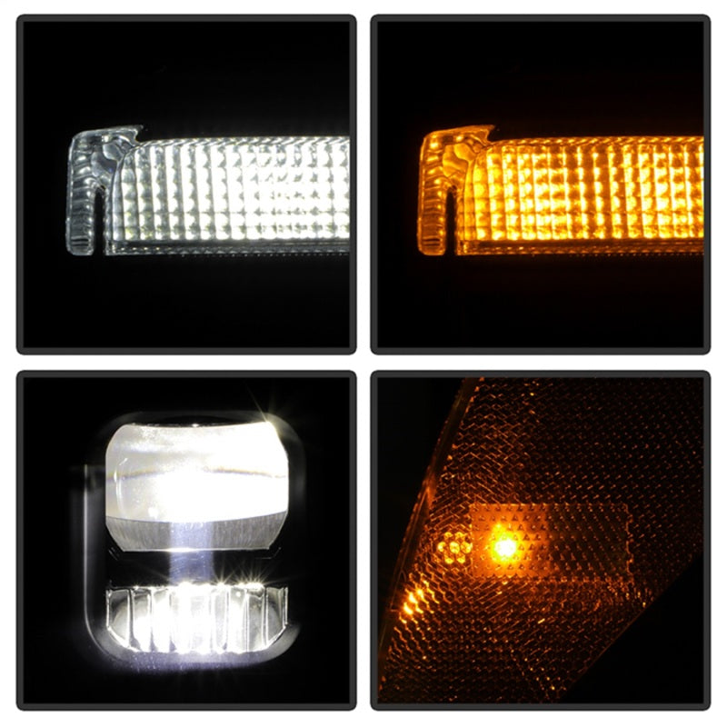 Spyder 17-19 Ford F-250/F-350/F-450 High-Power LED Headlights - Black (PRO-YD-FS17LEDAP-SEQSBGR-BK)