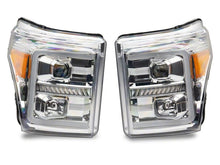 Load image into Gallery viewer, Raxiom 11-16 Ford F-250 Super Duty LED Projector Headlights - Chrome Housing (Clear Lens)