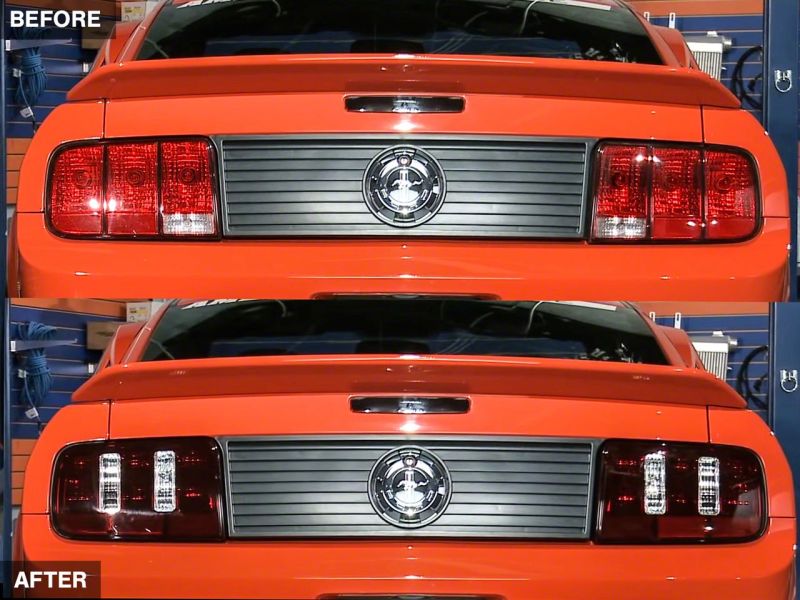 Raxiom 05-09 Ford Mustang Coyote Tail Lights- Blk Housing (Smoked Lens)