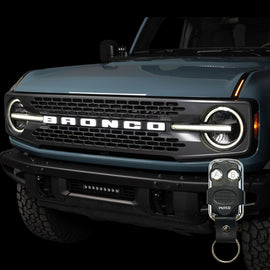 Putco 22-24 Ford Bronco Luminix DRL LED Light Hood Limb Riser (Factory Hood Side Hinge Replacments)