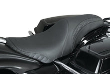 Load image into Gallery viewer, Mustang 08-21 Harley Electra Glide,Rd Glide,Rd King Tripper Fastback 1PC Seat w/Diam Stitch - Black