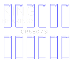 King Engine Bearings Ford V6 Triton/Ohv (Od+.002in) (Size +0.25mm) Connecting Rod Bearing Set