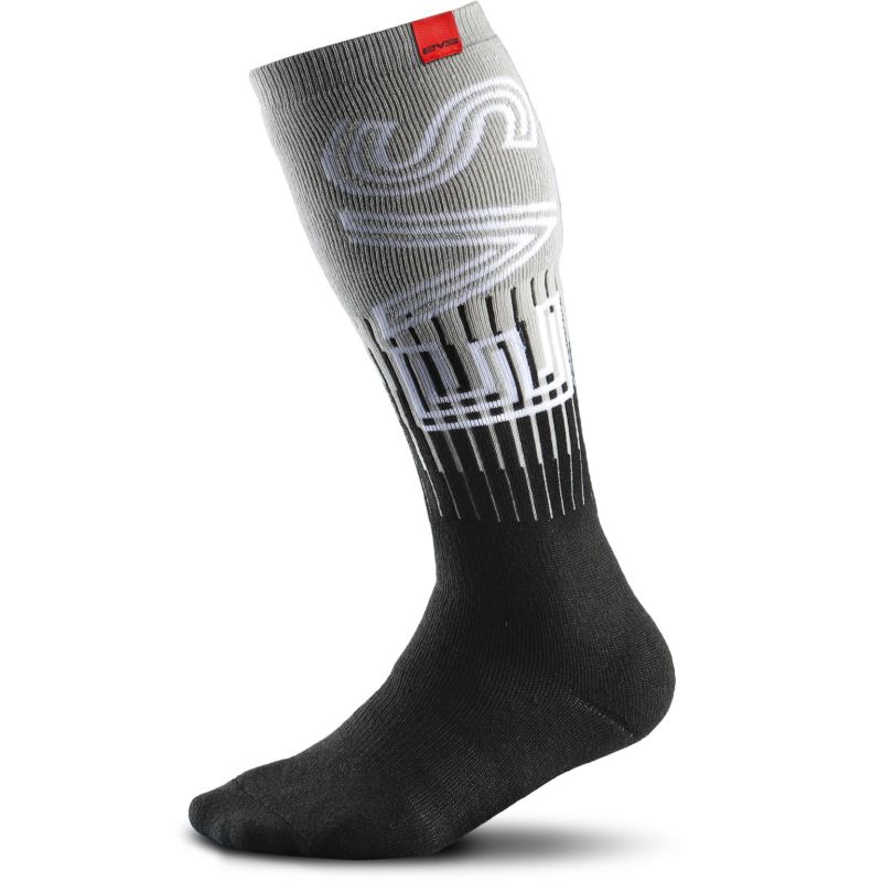 EVS Torino Sock Black/Grey - Large/XL