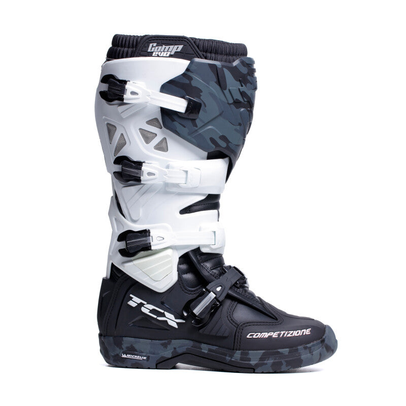 TCX Comp Evo 2 Michelin Boot Black/White/Camo Size - 39