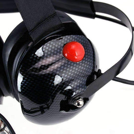 Rugged Radios H42 Behind the Head (BTH) Headset for 2-Way Radios Red