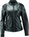 Kuryakyn Leather By River Road Race Leather Jacket Black Womens - 2XL