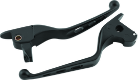 Bikers Choice 14-16 FLH FLT(Exc. FLHR) Tri-Hole Lever Set Black
