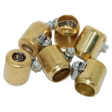 NAMZ Fuel Line Hose Clamps 1/4-5/16in. ID Brass (6 Pack)