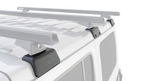 Load image into Gallery viewer, Rhino-Rack 07-18 Jeep Wrangler 2 Door SUV Heavy Duty RLT600 Track Mount 2 Bar Roof Rack - Silver