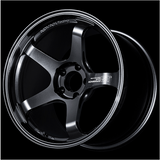 Advan RZII 17x8 +54 5-114.3 Racing Hyper Black & Ring Wheel