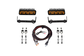 Diode Dynamics 2014-2024 Toyota 4Runner SS6 Max LED Kit Yellow Fog 3000K