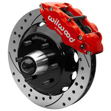 Load image into Gallery viewer, Wilwood 63-87 C10 CPP Spindle FNSL6R Front BBK 13in Drilled/Slotted 6x5.5 BC - Red