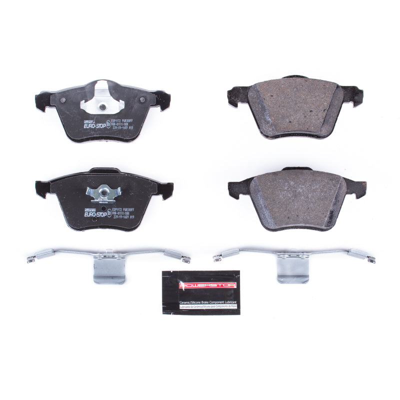 Power Stop 10-14 Volvo XC90 Euro-Stop ECE-R90 Front Brake Pads